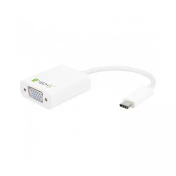 Techly IADAP-USB31-VGA USB grafikas adapteris Balts