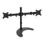 Techly Galda Statīvs 2 Monitoriem 13-27 collas ar Pamatni h.400m ICA-LCD 3410 68.6 cm (27 collas) Melns