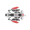 Res-Tech GT COCKPIT RED MATT sacīkšu kokpits