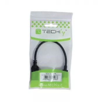 Techly USB 2.0 OTG kabelis A sievišķais / Micro B vīrišķais 0.2 m ICOC UOTG-194