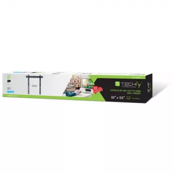Techly ICA-PLB 140M sienas stiprinājums televizoriem 23-55 collas, melns
