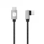 Techly ICOC MU2CC9-005-AL USB kabelis USB 2.0 0.5 m USB C Pelēks, Melns