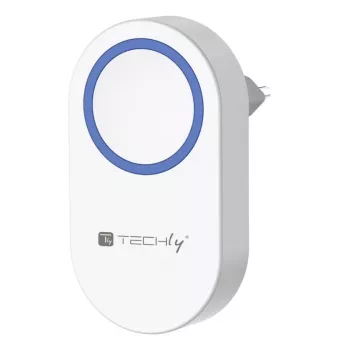 Techly I-BELL-RING05R bezvadu durvju zvana uztvērējs balts