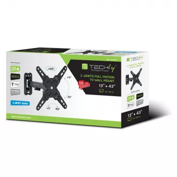 Techly ICA-LCD 421 TV stiprinājums 106.7 cm (42 collas) Melns