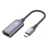 Techly I-USB-VIDEO-C4K video kabeļa adapteris HDMI Type A (Standard) USB Type-C Sudrabs
