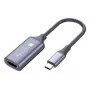 Techly I-USB-VIDEO-C4K video kabeļa adapteris HDMI Type A (Standard) USB Type-C Sudrabs