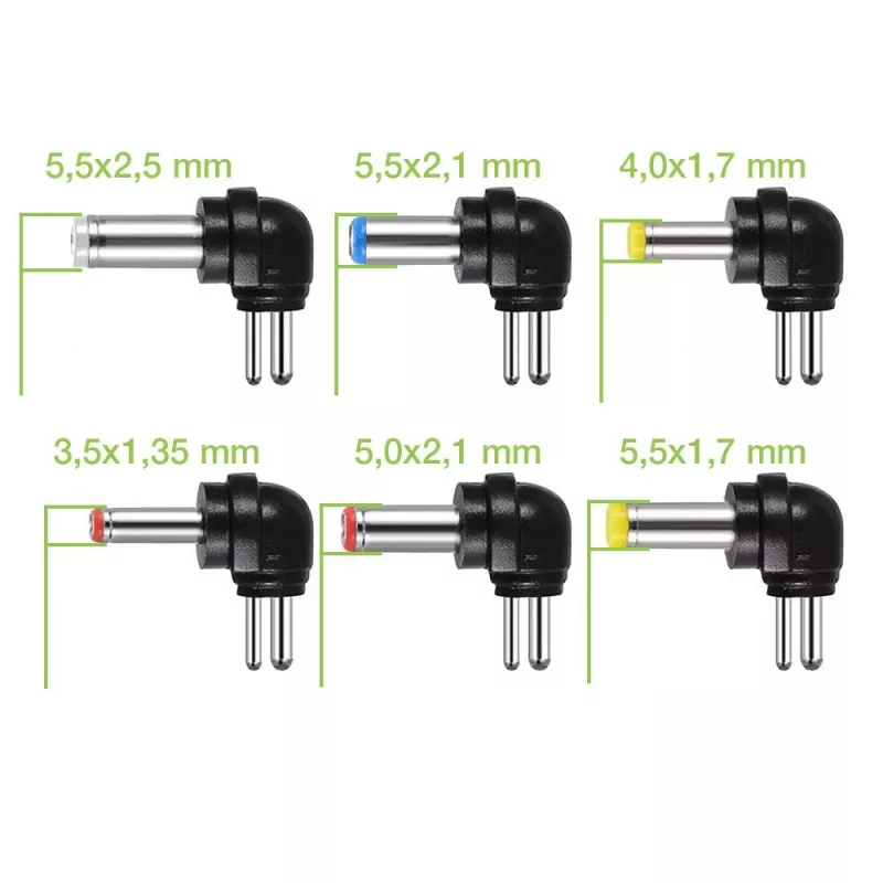 Techly IPW-NTS1000G2 universāls barošanas adapteris iekštelpām 12 W Melns