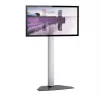 Techly grīdas statīvs televizoriem no 32 līdz 65 collām, 165,1 cm (65 inch), 400 x 200 mm, 600 x 400 mm, 90°, alumīnijs, melns, sudrabs