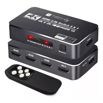 Techly IDATA HDMI2-4K5160B HDMI slēdzis