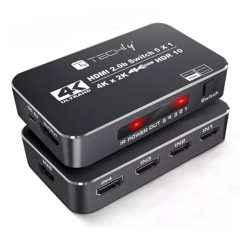 Techly IDATA HDMI2-4K5160B HDMI slēdzis