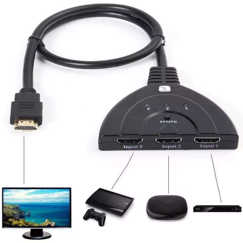 Techly IDATA HDMI-3F8K video slēdzis