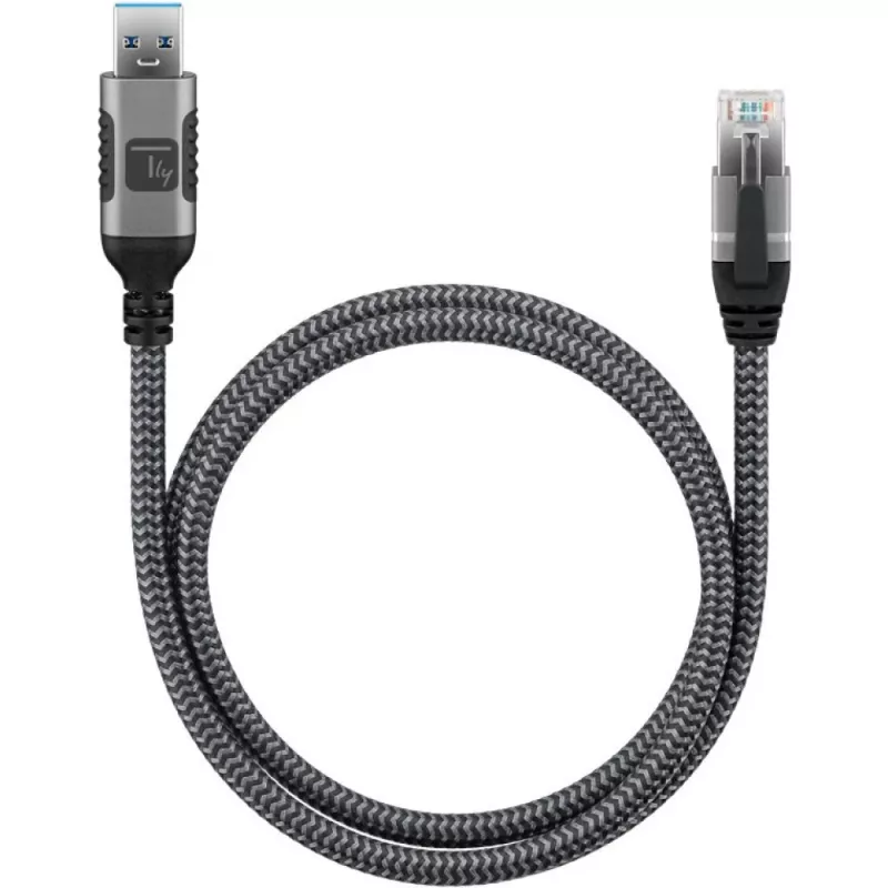 Techly ICOC U3A-RJ45-030 tīkla kabelis 3 m Cat6 F/UTP (FTP)
