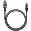 Techly ICOC U3C-RJ45-020 tīkla kabelis 2 m Cat6 F/UTP (FTP) Sudrabs, Melns