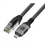 Techly ICOC U3C-RJ45-050 tīkla kabelis 5 m Cat6 F/UTP (FTP) sudraba, melna
