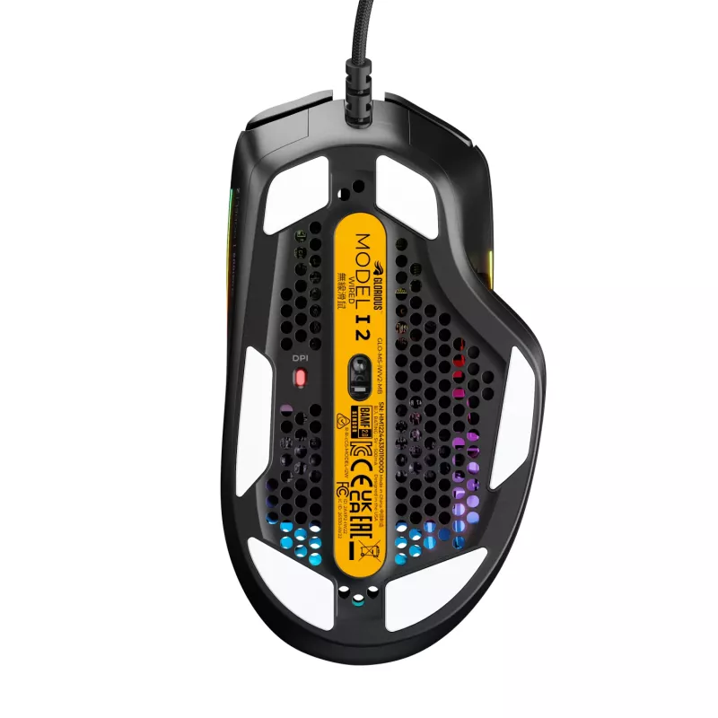 Glorious Gaming Model I 2 Vadu pele - Melna, Labā roka, Optiskā, USB Type-A, 26000 DPI