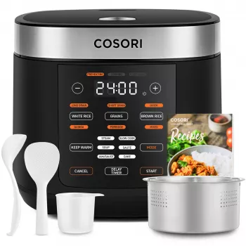 Cosori Multi-Cooker Chef Edition rīsu plīts 5 L 970 W Melna, Sudraba