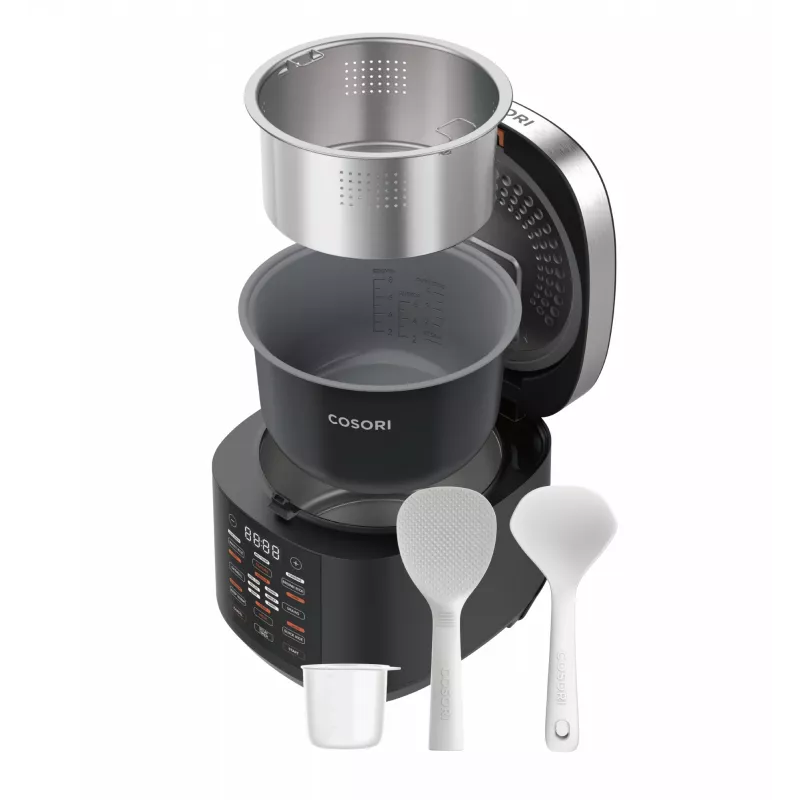 Cosori Multi-Cooker Chef Edition rīsu plīts 5 L 970 W Melna, Sudraba