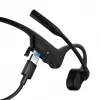 SHOKZ OpenComm2 UC 2025 Upgrade — bezvadu Bluetooth kaulu vadības austiņas ar trokšņu slāpējošu mikrofona kātu un USB-C adapteri, melna