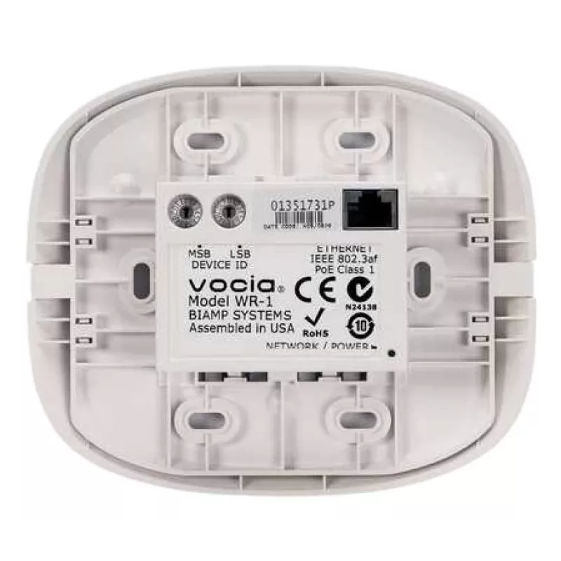 Biamp Vocia WR-1 tālvadības pults vadu video konferenču sistēmai ar spiedpogām