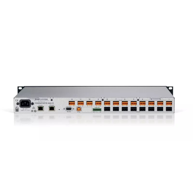 Biamp Tesira FORTÉ DAN CI digitālā audio servera plate