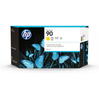 HP 90 400 ml dzeltena DesignJet tintes kasetne HP DesignJet 4000/4500 sērijai