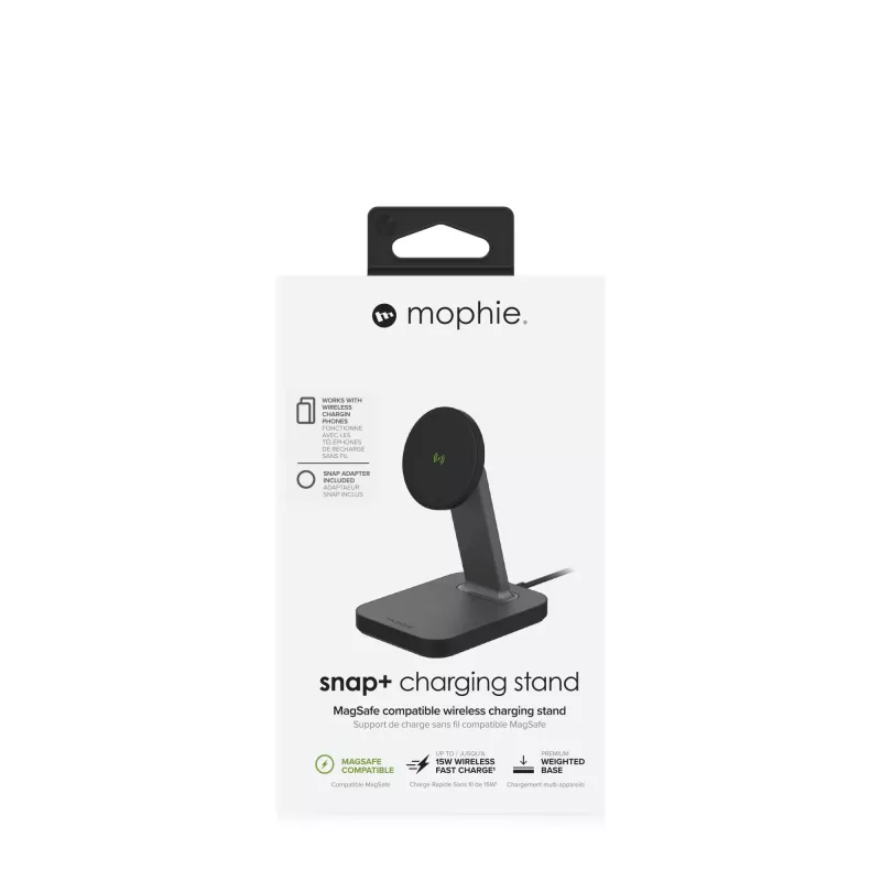 mophie universāls bezvadu lādētājs snap+ statīvs - Melns - ROC-EU