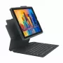 ZAGG Pro Keys tastatūras maciņš iPad 10.9 collu (A16 un 10. paaudze) vācu AZERTY, melns