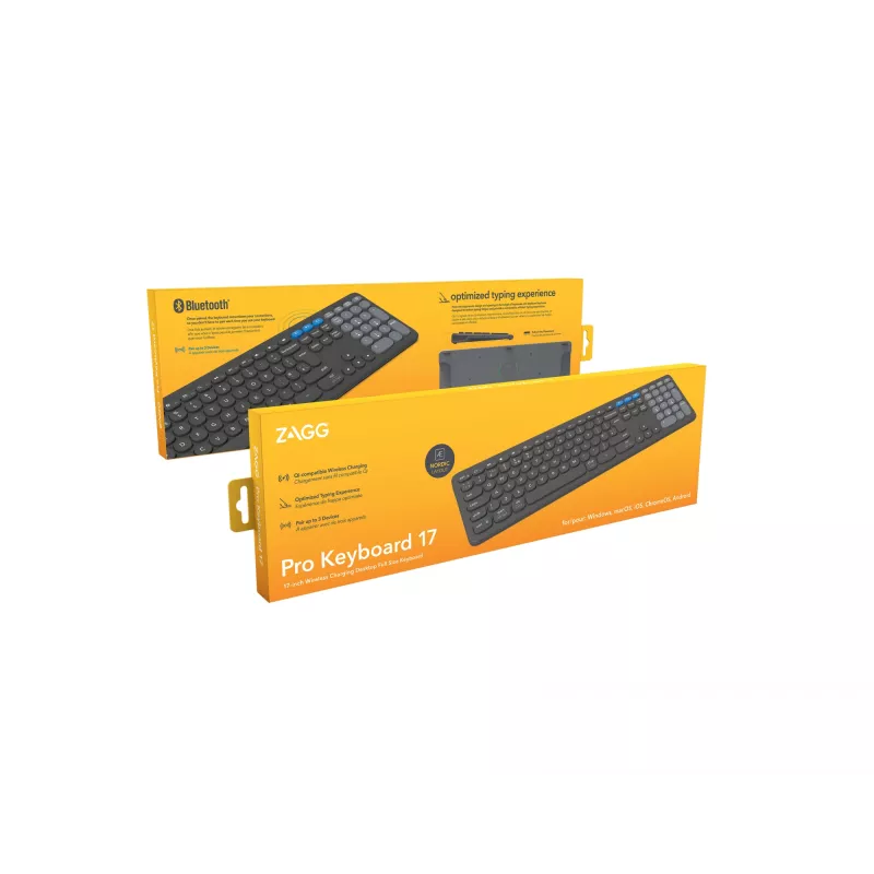 ZAGG Pro 17 tastatūra universāla Bluetooth QWERTY melna