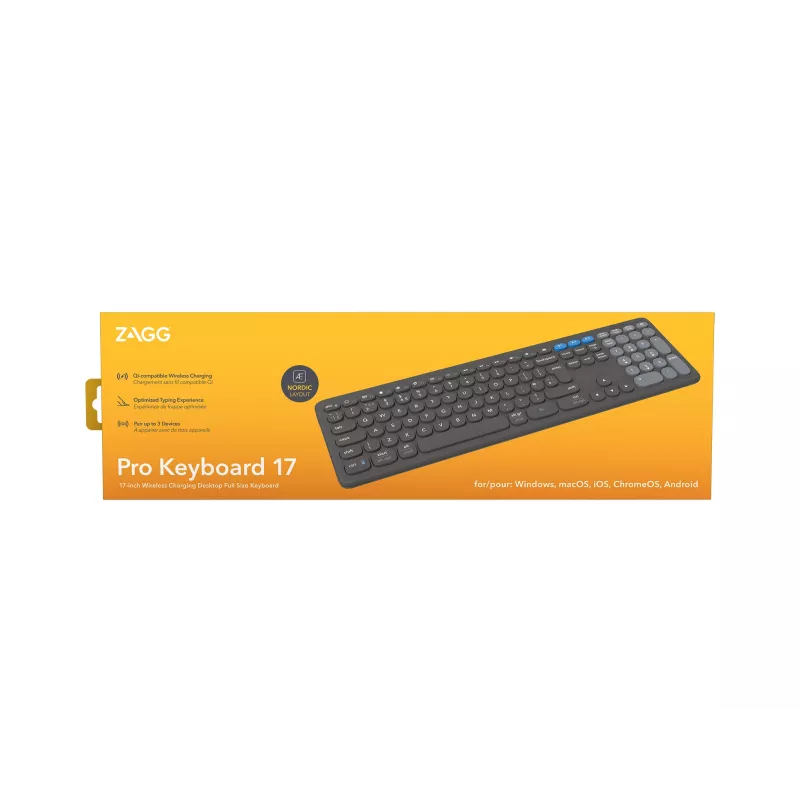 ZAGG Pro 17 tastatūra universāla Bluetooth QWERTY melna