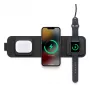 mophie 3-in-1 ceļojumu lādētājs ar MagSafe (2023), iekštelpu, USB, bezvadu uzlāde, melns