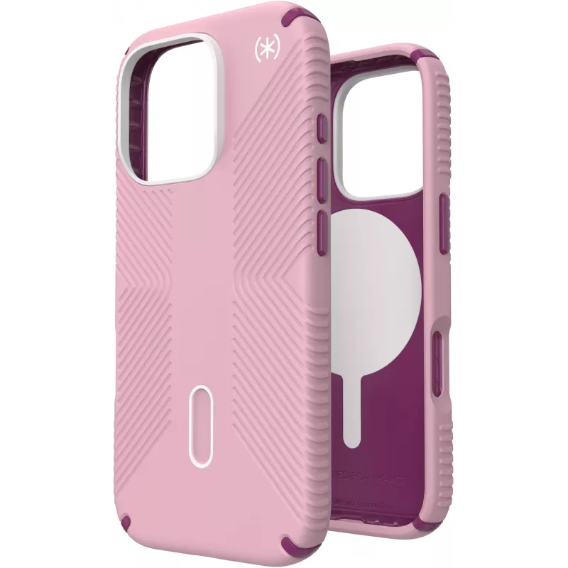 Speck Presidio2 Grip + ClickLock Apple iPhone 16 Pro Wednesday Pink - ar Microban
