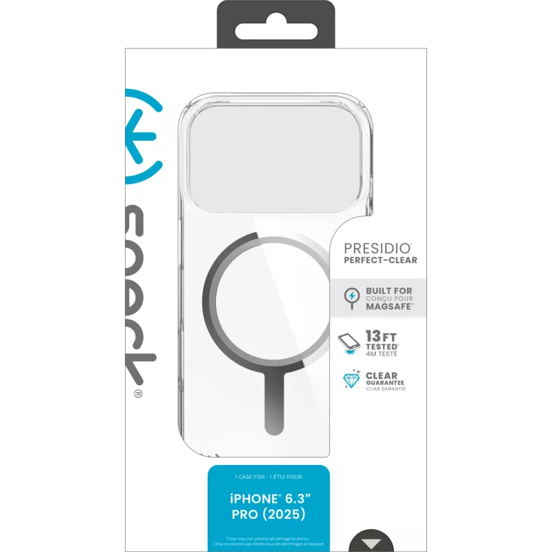 Speck Presidio Perfect Clear Case MagSafe iPhone 17 Pro
