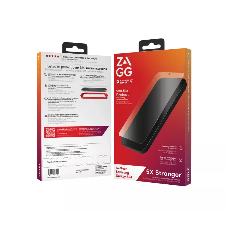 InvisibleShield Glass Elite B Samsung Galaxy S24 ekrāna aizsargstikls