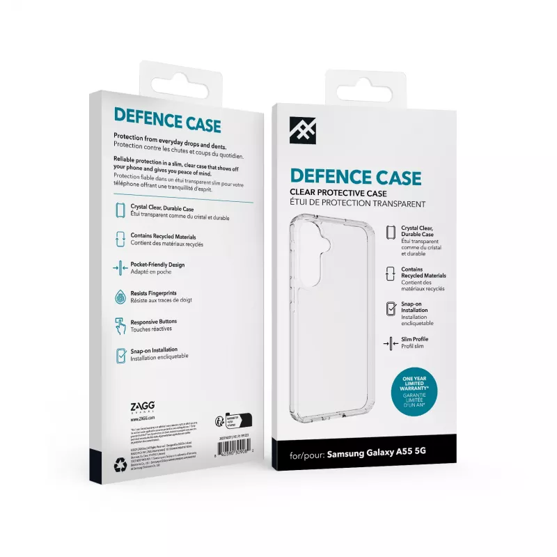 IFROGZ Defence caurspīdīgs vāciņš Samsung Galaxy A55 5G 16.8 cm (6.6 inch)