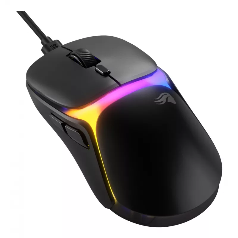 Glorious Gaming Model O3 Vadu Spēļu Pele - Īpaši Vieglas 54g Svars, 130M Noklikšķināšanas Optiskie Slēdži, 30K DPI BAMF 3.0 Sensors, 750 IPS Izsekošana, 50G Paātrinājums, Atbalsta Visus Satvēriena Veidus - Melna