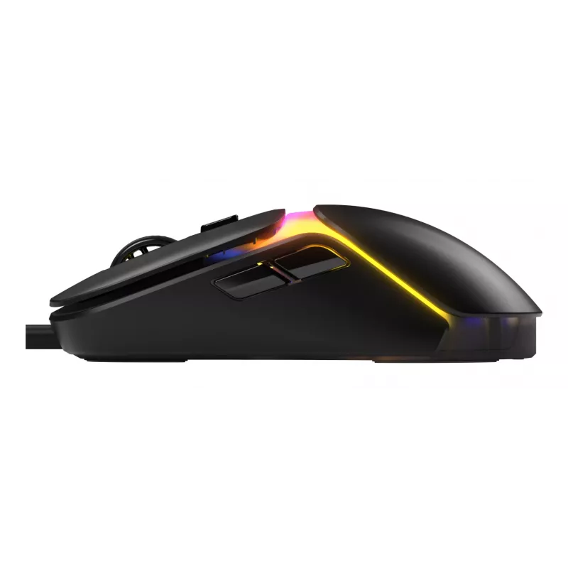 Glorious Gaming Model O3 Vadu Spēļu Pele - Īpaši Vieglas 54g Svars, 130M Noklikšķināšanas Optiskie Slēdži, 30K DPI BAMF 3.0 Sensors, 750 IPS Izsekošana, 50G Paātrinājums, Atbalsta Visus Satvēriena Veidus - Melna