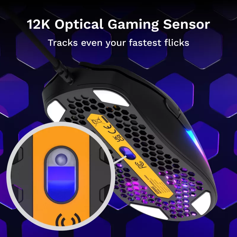 Glorious Gaming Model O Eternal pele labā roka USB Type-A optiskā 12000 DPI