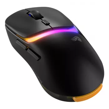 Glorious Gaming Model D3 Wireless Gaming Mouse - InfinitePlay Maināmo Akumulatoru Sistēma, 8k Polling, 130M Klikšķu Optiskie Slēdži, Īpaši Viegls 69g, 30K DPI Optiskais Sensors, RGB - Melns