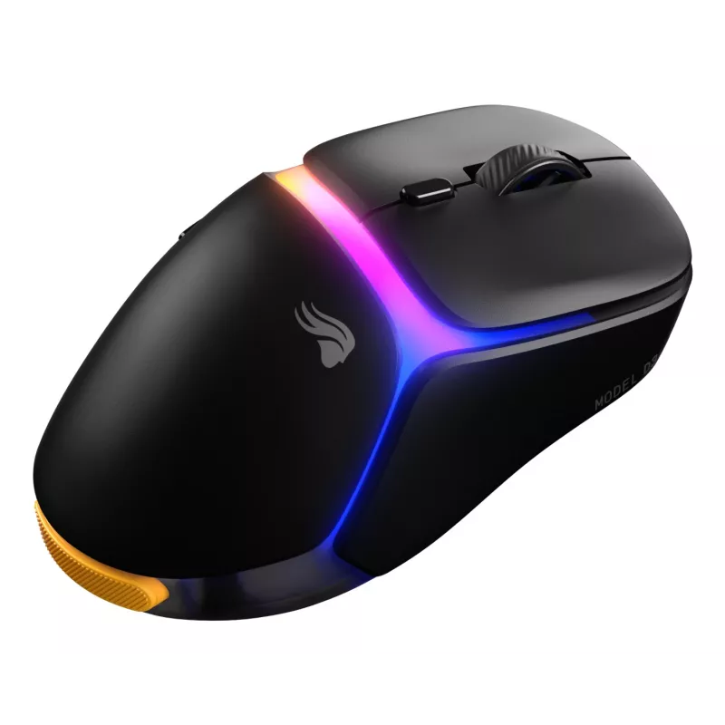 Glorious Gaming Model D3 Wireless Gaming Mouse - InfinitePlay Maināmo Akumulatoru Sistēma, 8k Polling, 130M Klikšķu Optiskie Slēdži, Īpaši Viegls 69g, 30K DPI Optiskais Sensors, RGB - Melns