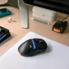 Glorious Gaming Model D3 Wireless Gaming Mouse - InfinitePlay Maināmo Akumulatoru Sistēma, 8k Polling, 130M Klikšķu Optiskie Slēdži, Īpaši Viegls 69g, 30K DPI Optiskais Sensors, RGB - Melns