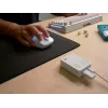 Glorious Gaming Model D3 Wireless Gaming Pele - InfinitePlay Maināmo Akumulatoru Sistēma, 8k Polling, 130M Klikšķu Optiskie Slēdži, Īpaši Viegls 69g, 30K DPI Optiskais Sensors, RGB - Balta