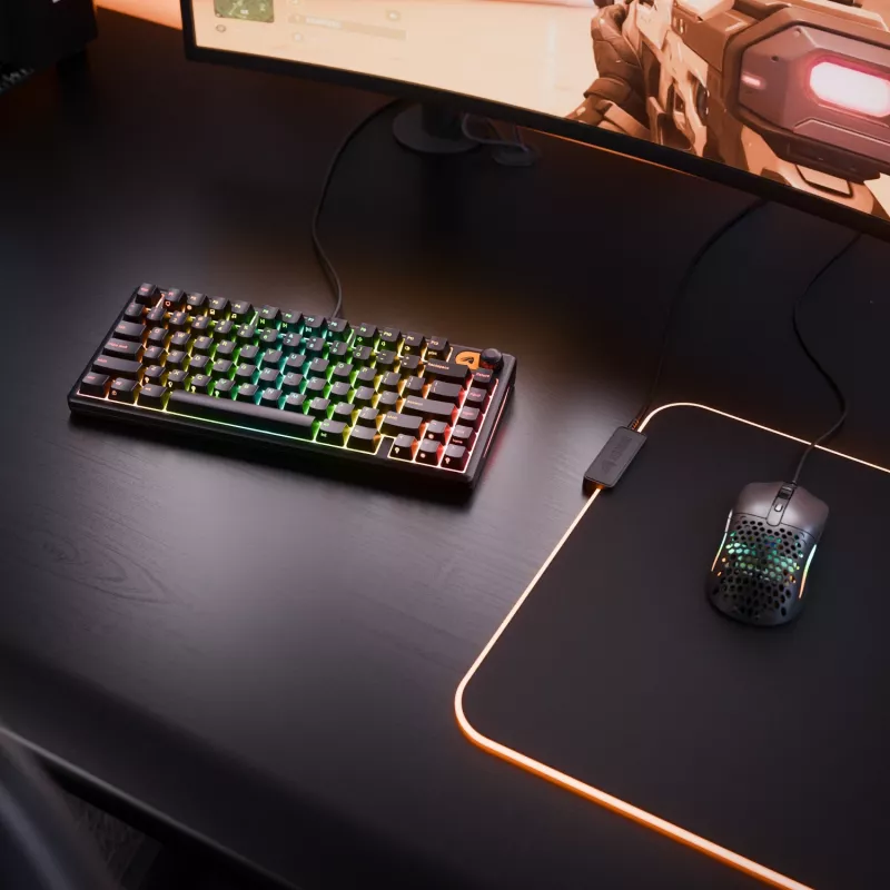 Glorious Gaming GMBK 75% tastatūra USB QWERTY US English Melna