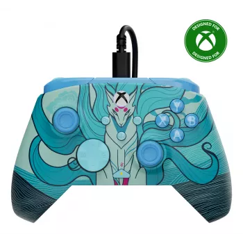Spēļu kontrolieris Turtle Beach Rematch Advanced Blue Kitsune vads USB daudzkrāsains Xbox One Xbox One S Xbox One X