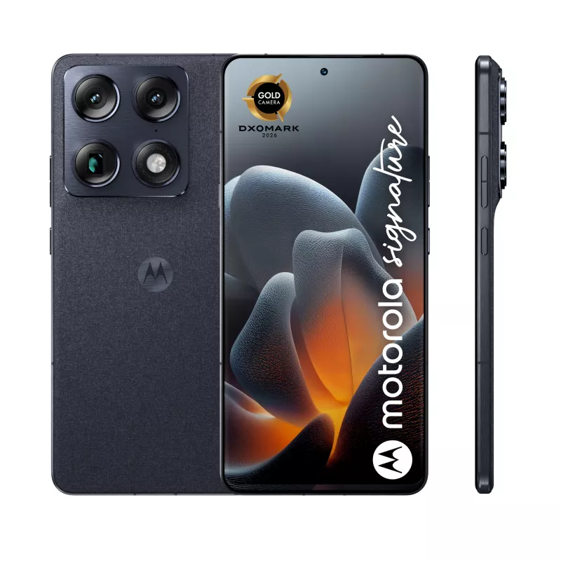 Motorola Signature viedtālrunis, 6.78 collu AMOLED, 16 GB/512 GB, Carbon