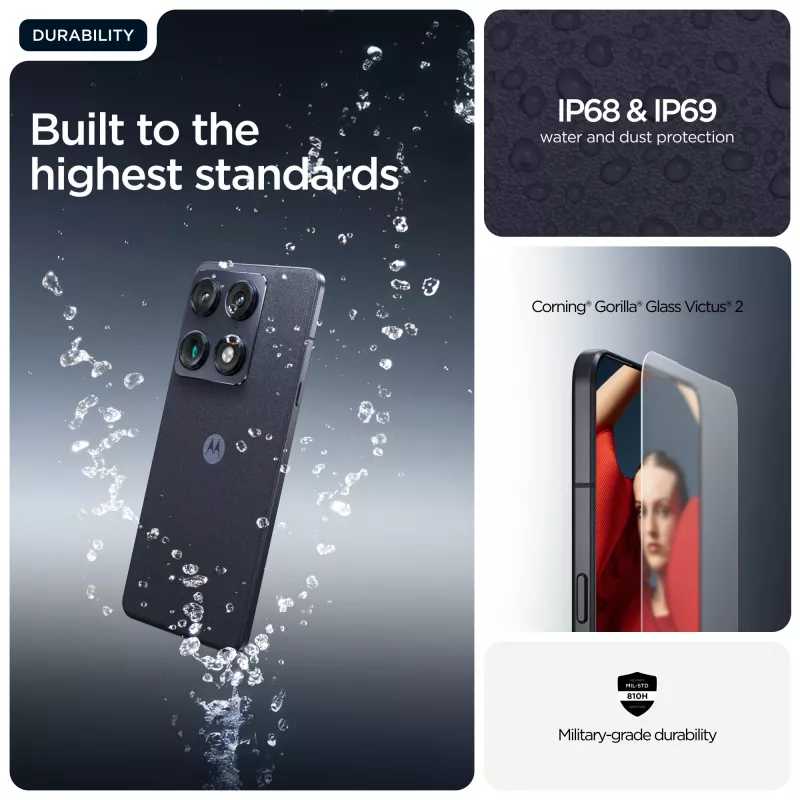Motorola Signature viedtālrunis, 6.78 collu AMOLED, 16 GB/512 GB, Carbon