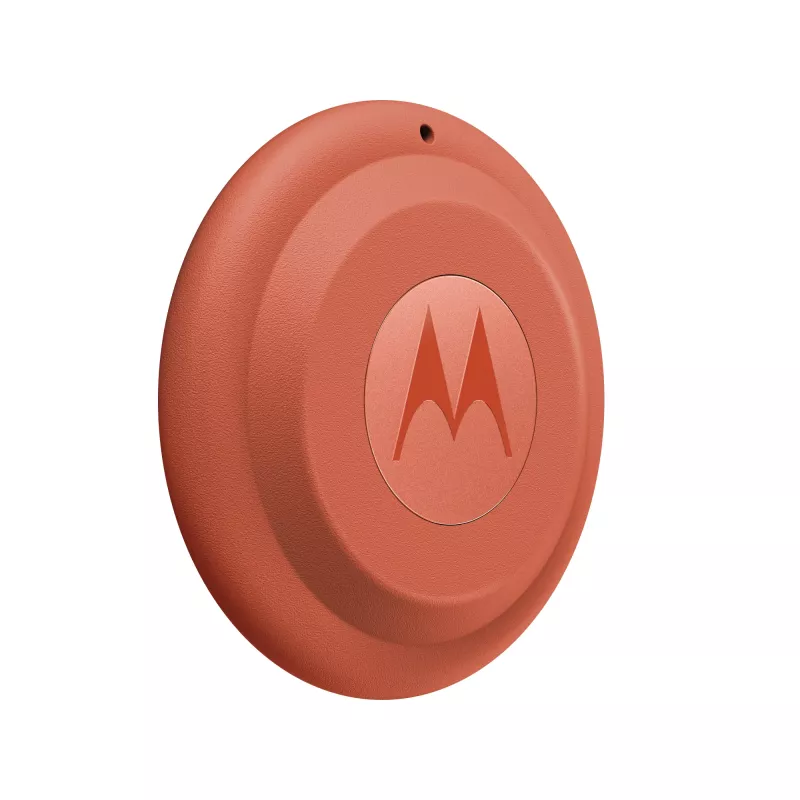 Motorola moto tag 2 universāls izsekotājs, oranžs, CR2032 akumulators, līdz 14400 h, 7.4 g, Ø 31.9 mm, 8 mm