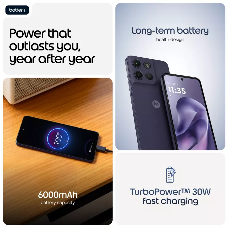 Motorola moto g17 power 6.72 inch 8 GB 256 GB 6000 mAh Purple