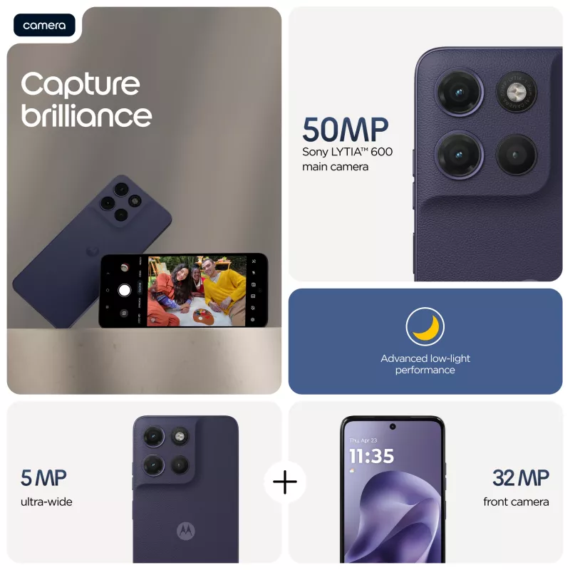 Motorola moto g17 17,1 cm (6,72 collu) Dual SIM Android 15 USB Type-C 8 GB 128 GB 5200 mAh Violeta