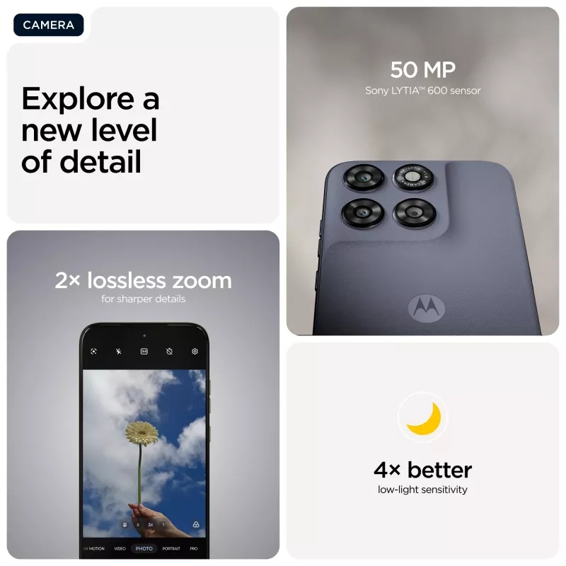 Viedtālrunis Motorola moto g67 6.8 collu (17.3 cm) 5G, MediaTek Dimensity 6300 2.4 GHz, 8 GB RAM, 256 GB, 5200 mAh, Hibrīds Dual SIM, Pelēks