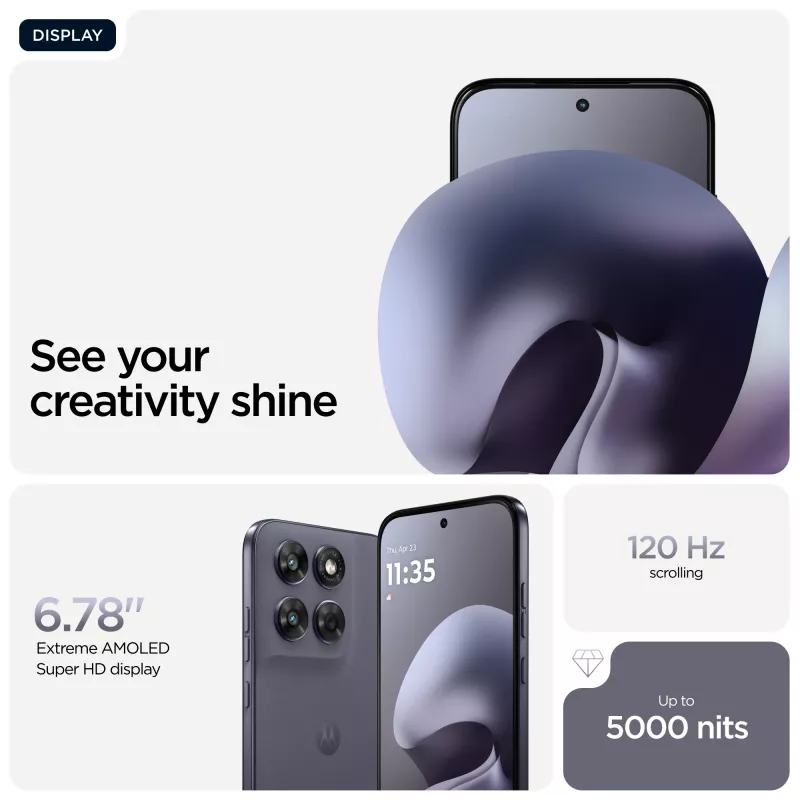 Viedtālrunis Motorola moto g67 6.8 collu (17.3 cm) 5G, MediaTek Dimensity 6300 2.4 GHz, 8 GB RAM, 256 GB, 5200 mAh, Hibrīds Dual SIM, Pelēks